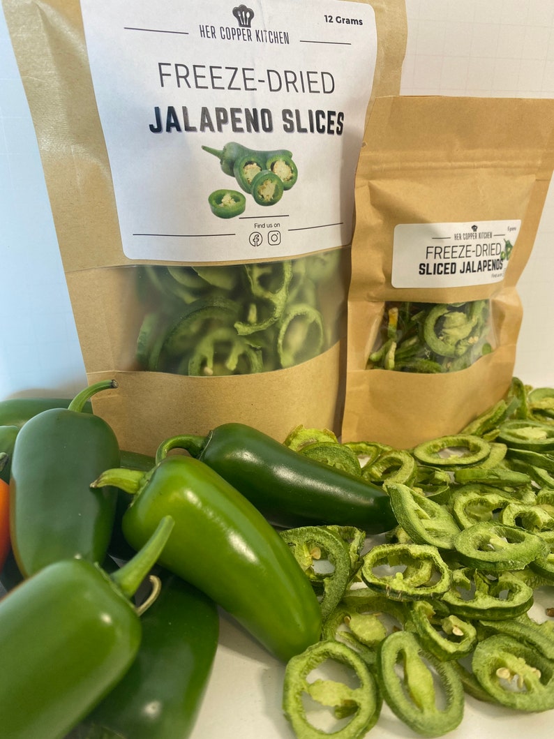 FREEZE DRIED JALAPEÑO Slicespeppers Spice Etsy