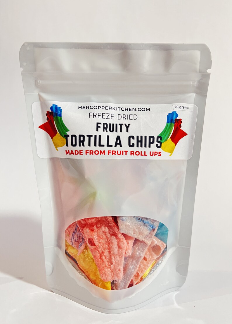 FRUITY TORTILLA CHIPS / Made From Freeze Dried Fruit Roll Ups Etsy