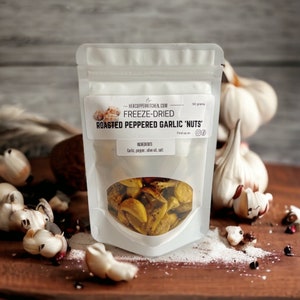 FREEZE DRIED Roasted Peppered Garlic ‘Nuts’