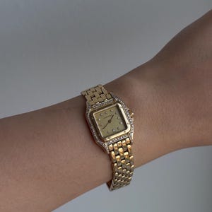 Elegant 18K Gold Watch with Diamonds