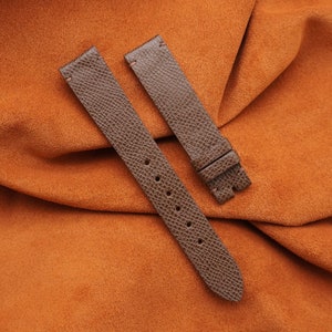Handgemaakte bruine Epsom kalfsleren horlogeband, horlogeband 18 mm, 19 mm, 20 mm, 21 mm, 22 mm, 24 mm, 26 mm