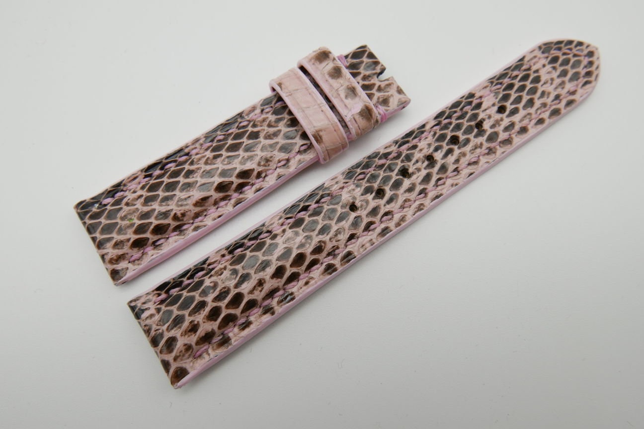 20mm Genuine Snake Skin Leather Watch Strap Leather Watch Etsy