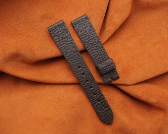 Handmade Dark Brown Epsom Calf leather watch strap, watch band 18mm, 19mm, 20mm, 21mm, 22mm, 24mm, 26mm
