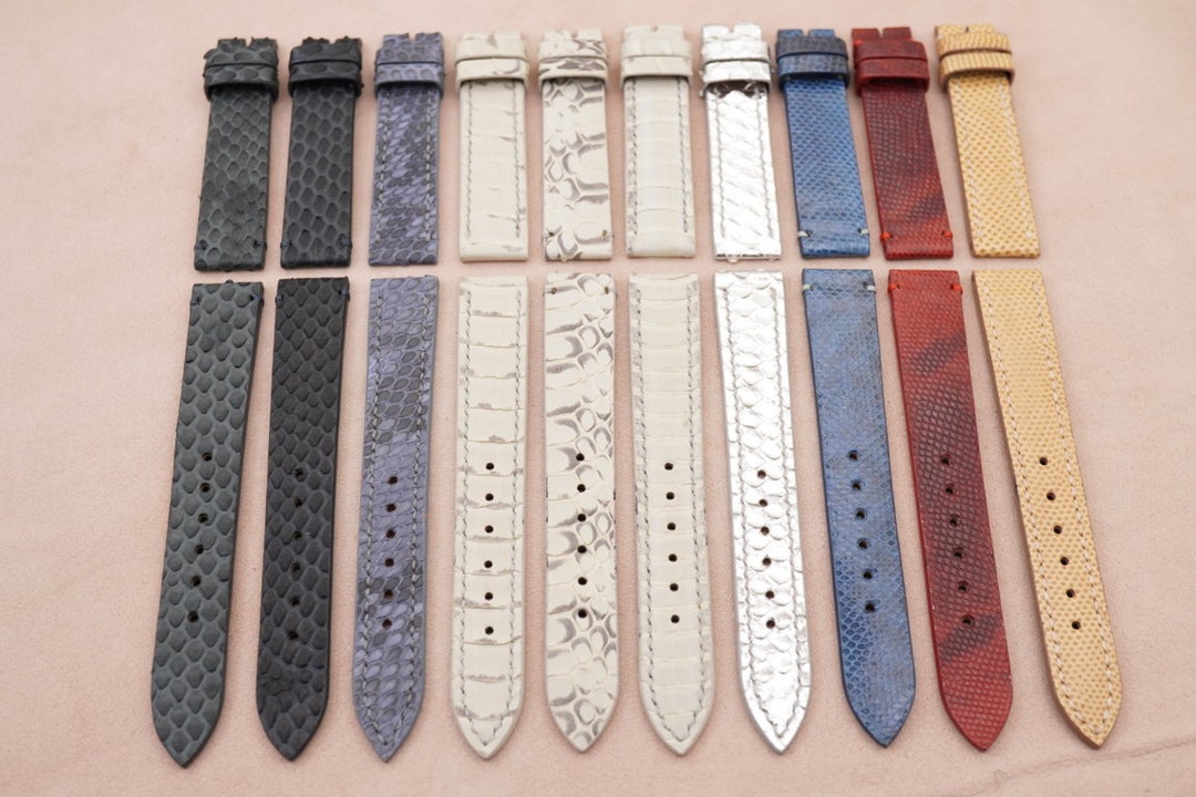 時計 18mm CELINE Python Watch Straps Vintage Python leather watch straps