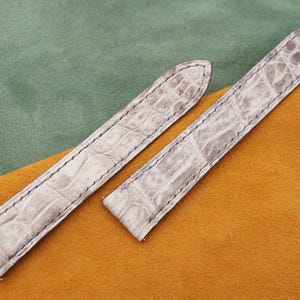 Handmade High Grade Himalaya Alligator leather watch strap for tank solo, tank must  16mm, 17mm,17.5mm,19mm,20mm, 20.5mm,22.5mm