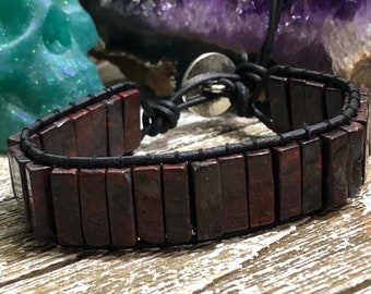 Bloodstone Wrap Bracelet