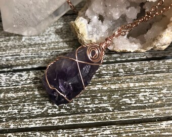 Raw Amethyst Necklace