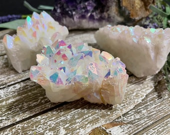Angel Aura Quartz Cluster