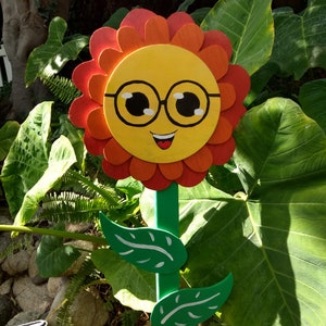 Happy Flower Yard Art