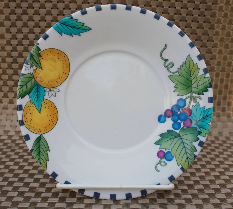 Mikasa Lemon And Grape Saucer Pomme Court Small Plate With Etsy