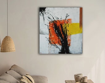 Abstract art. Abstract painting original. Acrylic abstract painting on canvas. Expressive abstract. Home decor art. Unique painting.