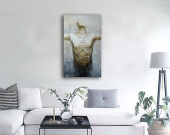 Original figurative painting. Modern art painting. Collection art. Unique fine art painting on canvas. Symbolic art painting.Greek mythology