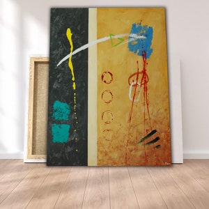 キャンバスに描かれたオリジナルの抽象画。ユニークなアート絵画。現代アート。モダンな抽象画。オリジナルの壁装飾アート。
