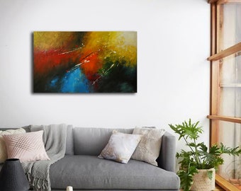Unique Abstract Art. Contemporary Modern Art. Canvas Painting. Acrylic abstract painting. Original abstract on canvas. Home decor painting.