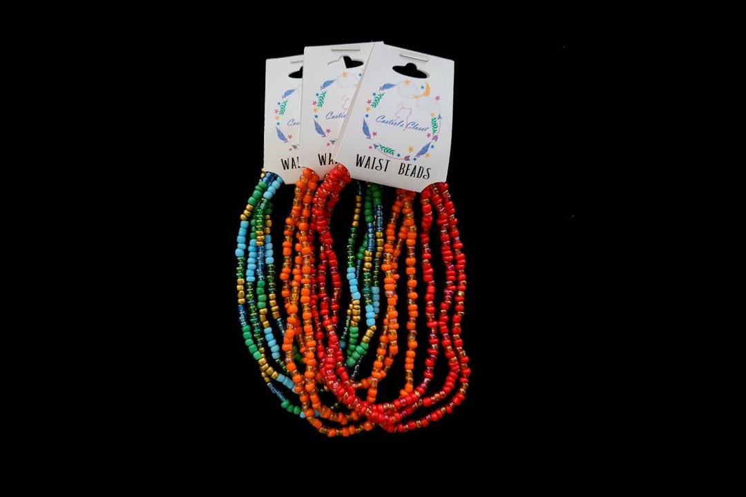 Elastic Waist Beads With Screw Clasp Etsy