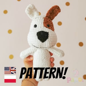 Srokaty Piesek - wzór amigurumi