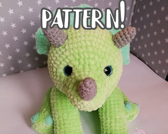 Tricek Triceratops - amigurumi pattern