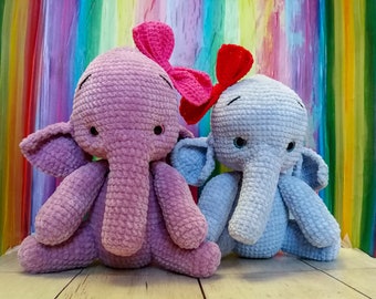 Ann the Elephant - amigurumi mönster