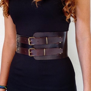 Wide corset leather belt,Fashion plus size belt, Waist belt for women,Dress belt