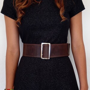 Wide Leather Belt Waist Belt womens Leather Belt Fashion 