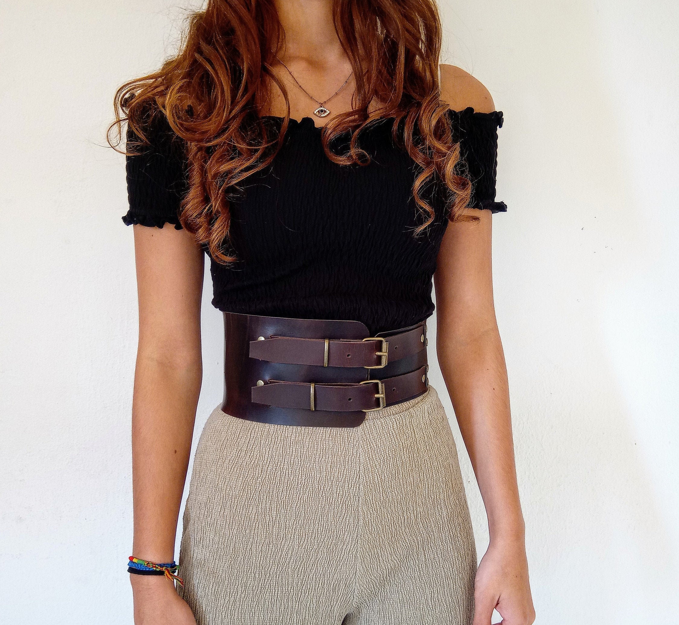 Wide Leather Belt,leather Waist Belt,plus Size Belt, Fashion Dress