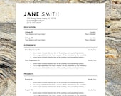 Career Resume/CV Template | Modern Cover Letter Template | Easy to Edit and Instant Download