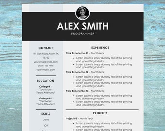 Chic Resume/CV Template | Modern Cover Letter Design | Easy to Edit and Instant Download
