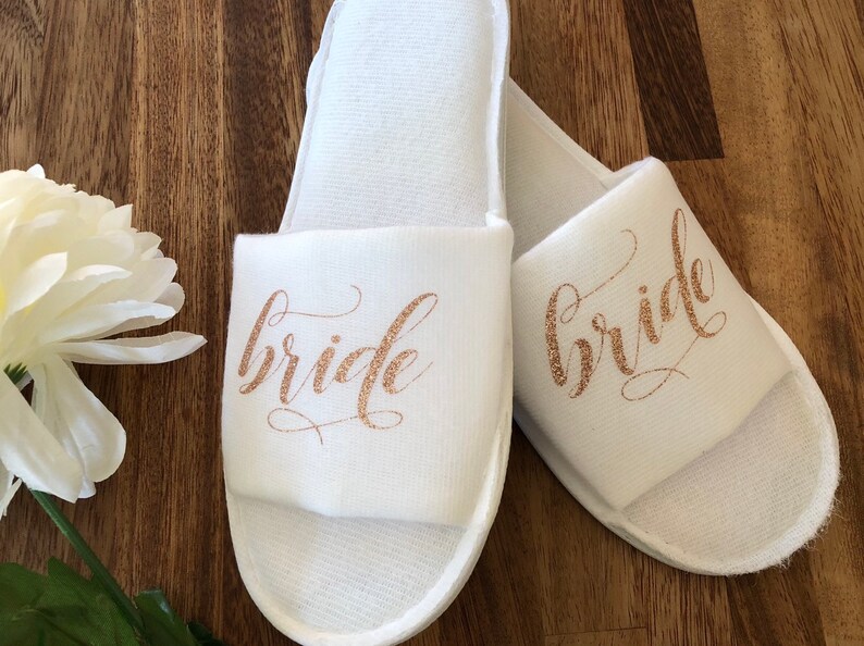 Hen party personalised slippers glittery spa slippers for hen Etsy
