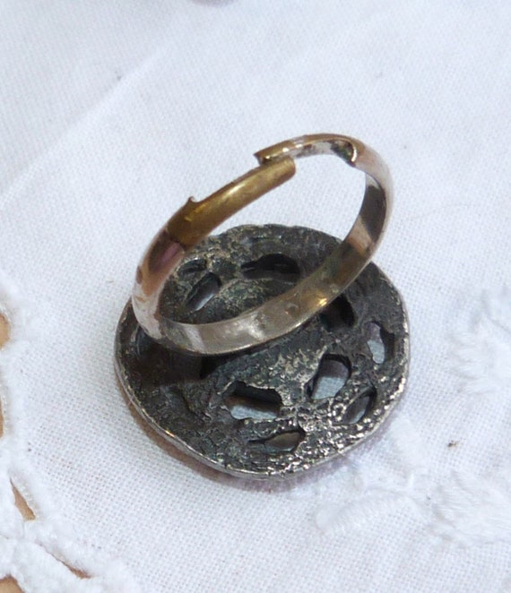 Over sized Vintage Statement ring, adjustable - image 2