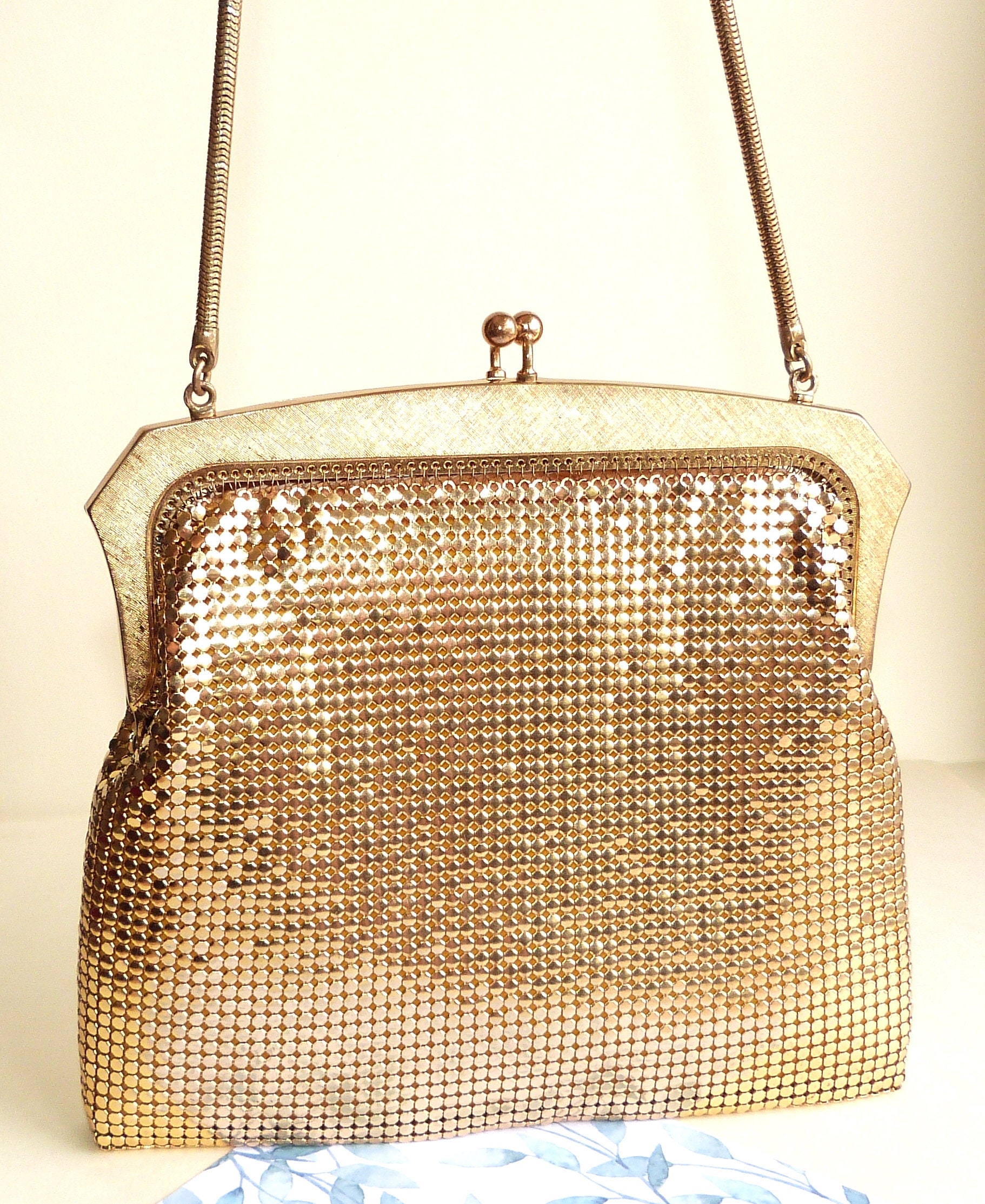 Vintage Glomesh Glomesh Bags Worth Gold Glitter Vintage Glomesh