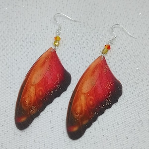 Colorful Glitter Resin Butterfly Earrings - Handmade Jewelry for Women