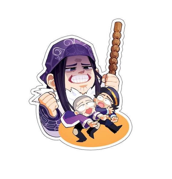 Golden Kamuy Asirpa Sugimoto Shiraishi Golden Trio Sticker Etsy Golden Kamuy Asirpa Sugimoto Shiraishi Golden Trio Sticker Etsy