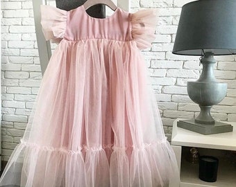 dusty pink dress for party