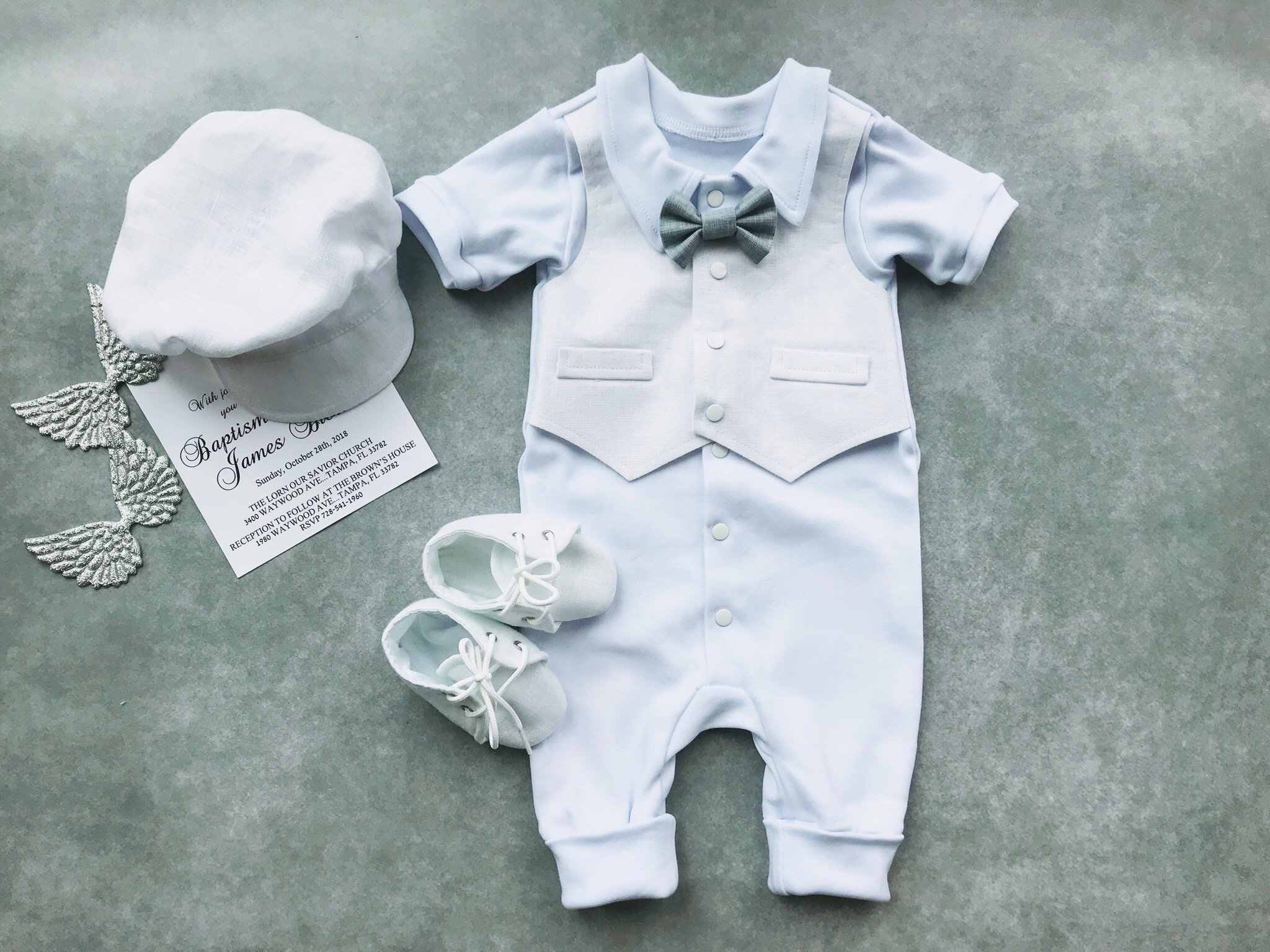 Baby Boys Baptism Outfit Baptism Outfit Linen Boys Etsy