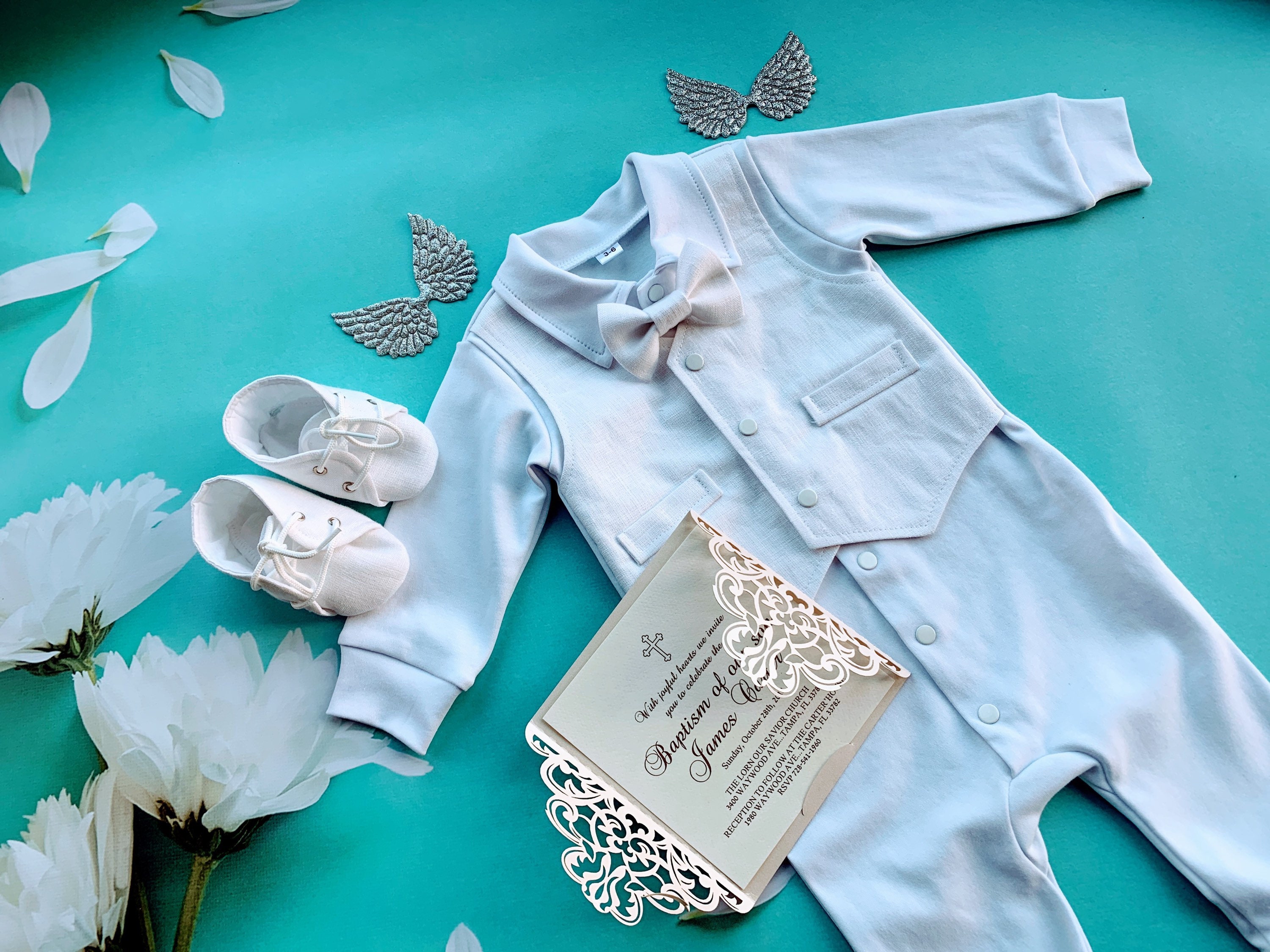 Baby boy baptism outfit linen baby boy baptism outfit linen Etsy
