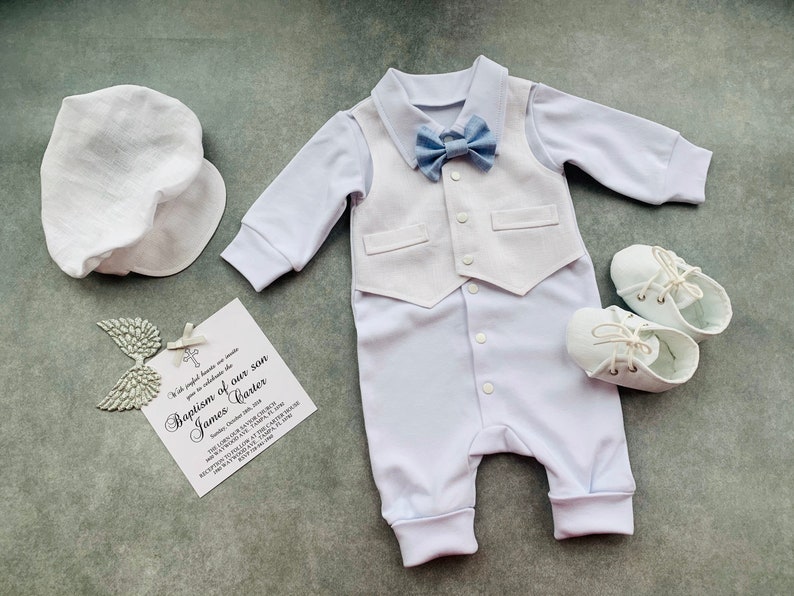 Baby boy blessing outfit baby boy baptism outfit newborn boy | Etsy
