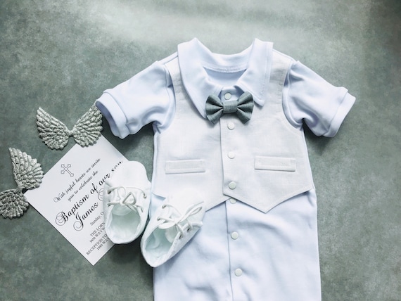 baby boy christening outfit