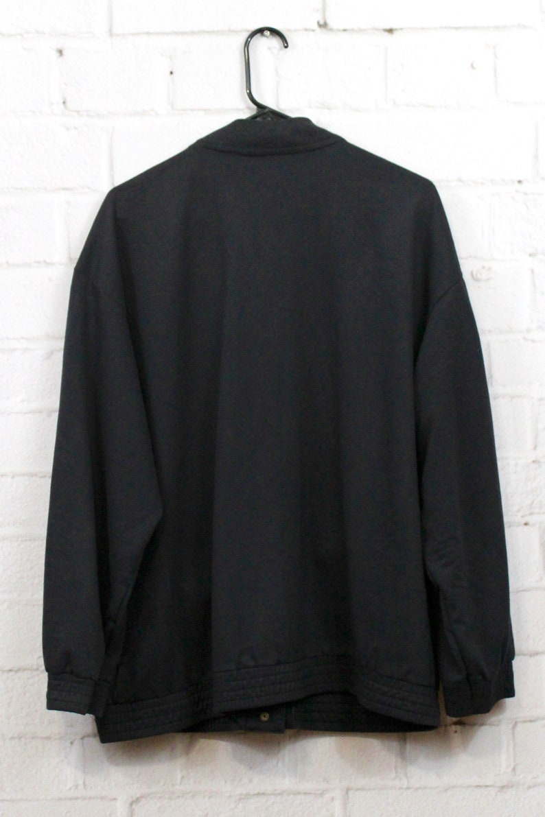 Women/'s Vintage Saint Germain Sports Cardigan 80s 90s Black /& Neon Geometric Beaded Button Up Sweater Fresh Prince Kelly Kapowski Retro
