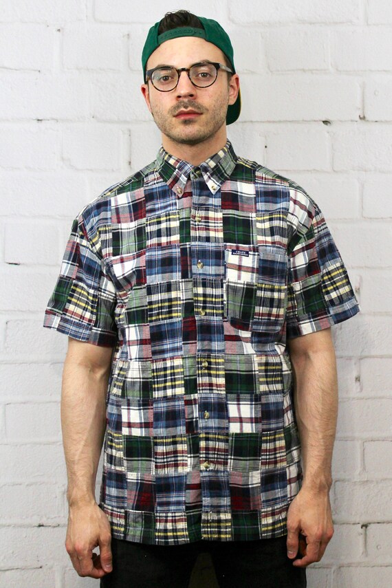 ralph lauren men's patchwork shirt