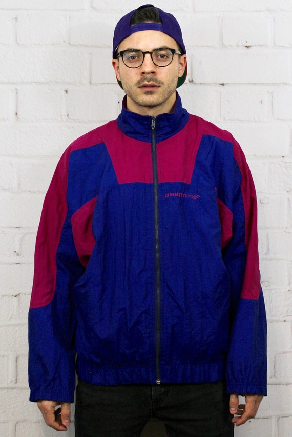 Men's Adidas Originals Vintage 90s Retro Cotton Track Suit Top Abstract