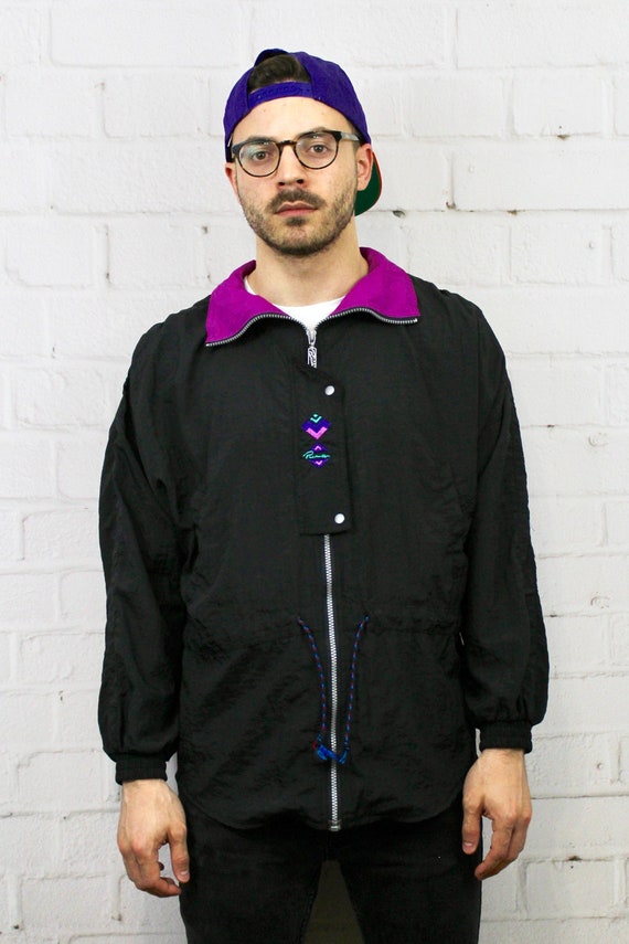 90s Neon Puma Windbreaker Jacket