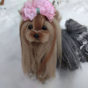 Needle felted Yorkshire terrier puppy/dog