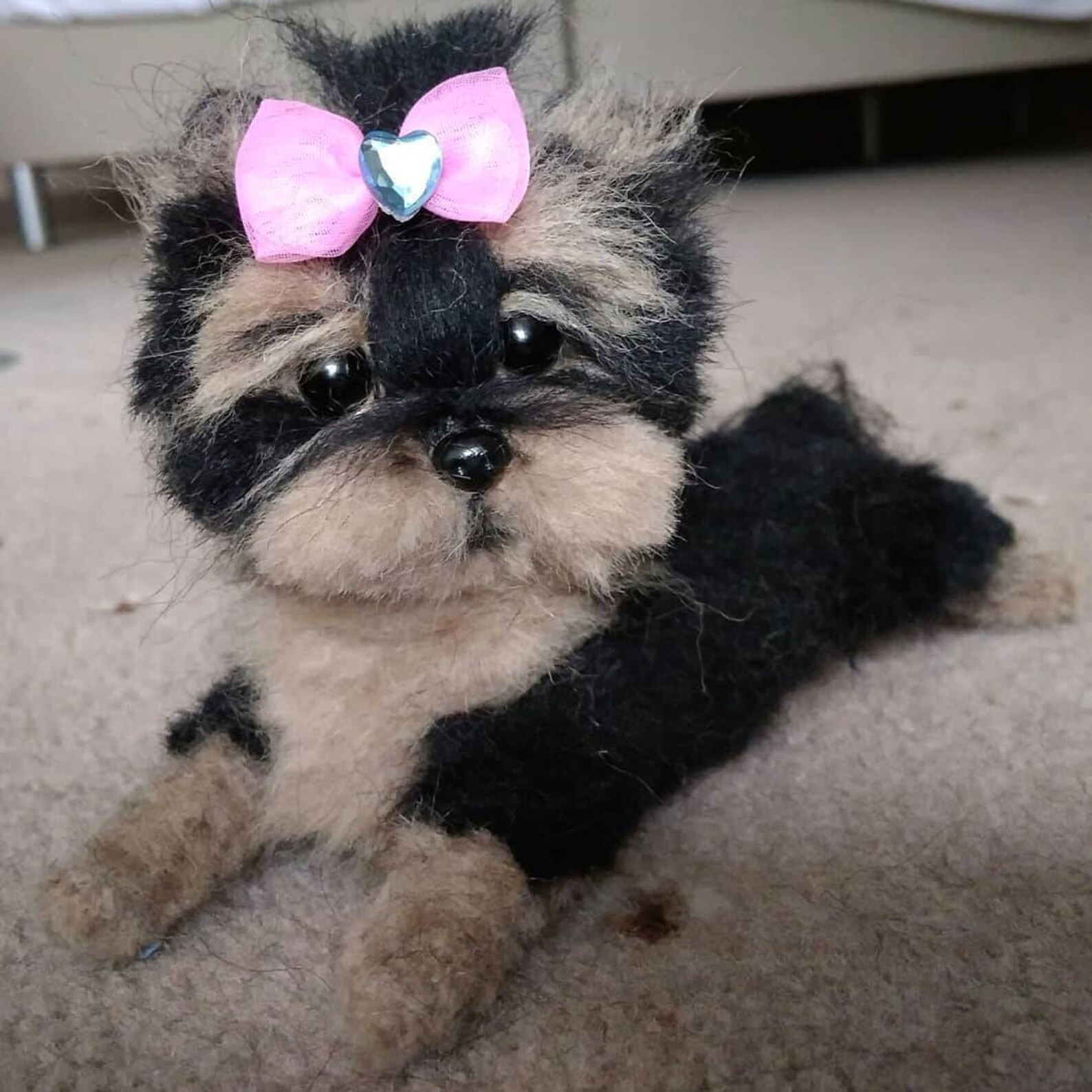 Hand Made Needle Felted Yorkshire Terrier Puppy/dog Etsy