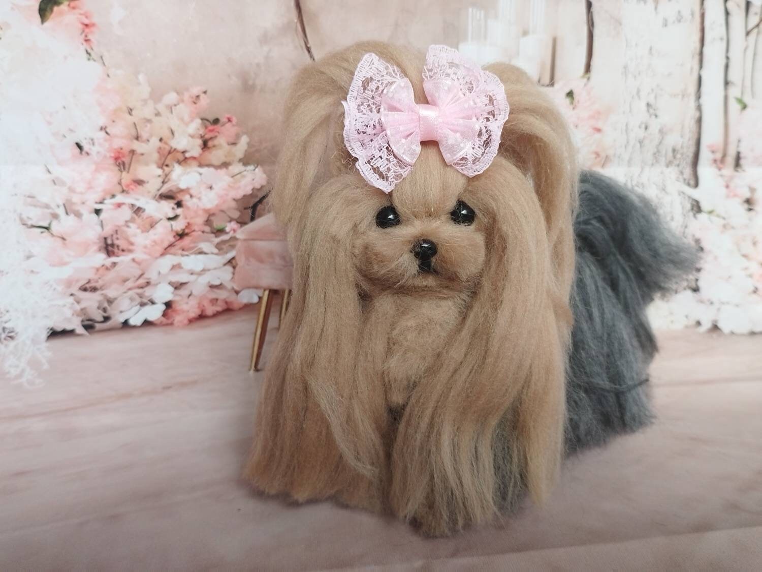 Needle felted Yorkshire terrier puppy/dog