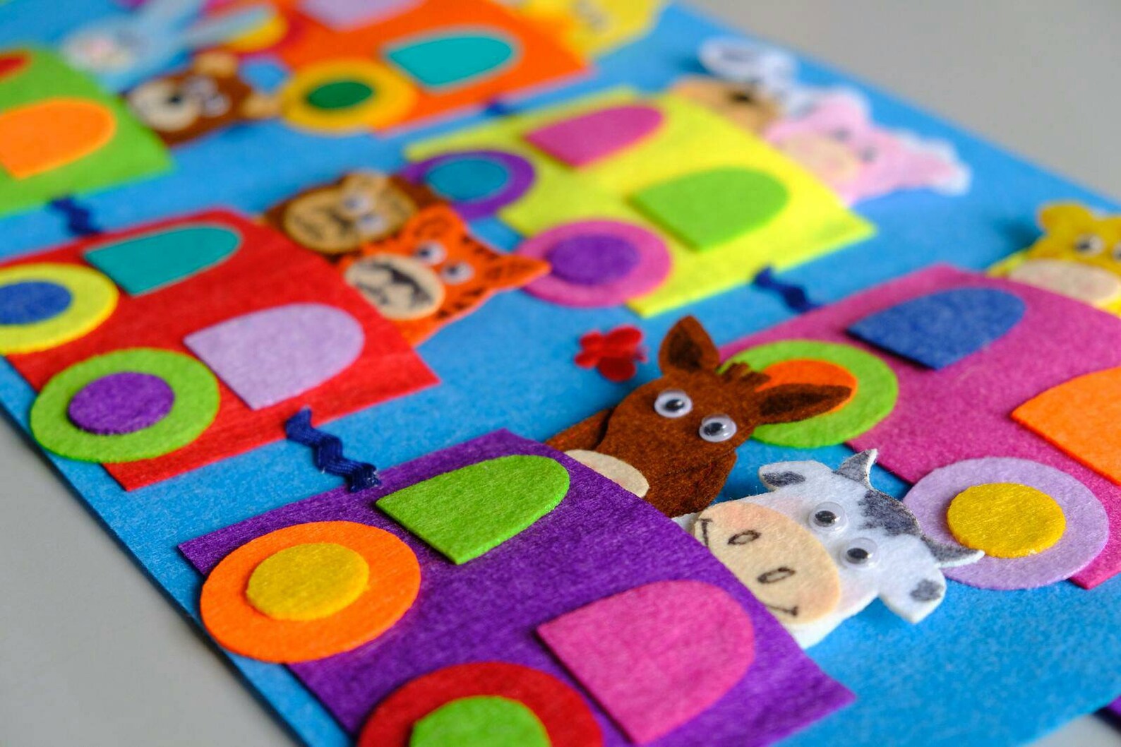 Finger Felt Puppets Felt Toy Travel Toy Active Play Baby Gift Toddler