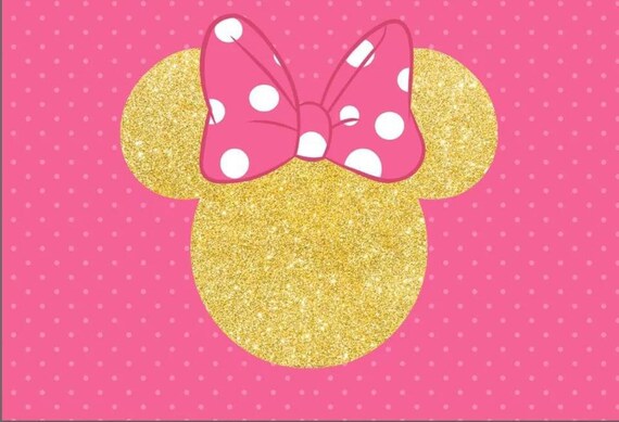 7x5ft Printed Minnie Mouse Birthday Party Backdrop Etsy