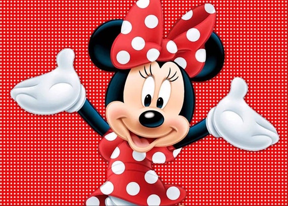 7x5ft Printed Minnie Mouse Birthday Party Backdrop Etsy