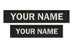 Custom patch embroider name tag patch with hook and loop fasteners or SEW On or Iron on 