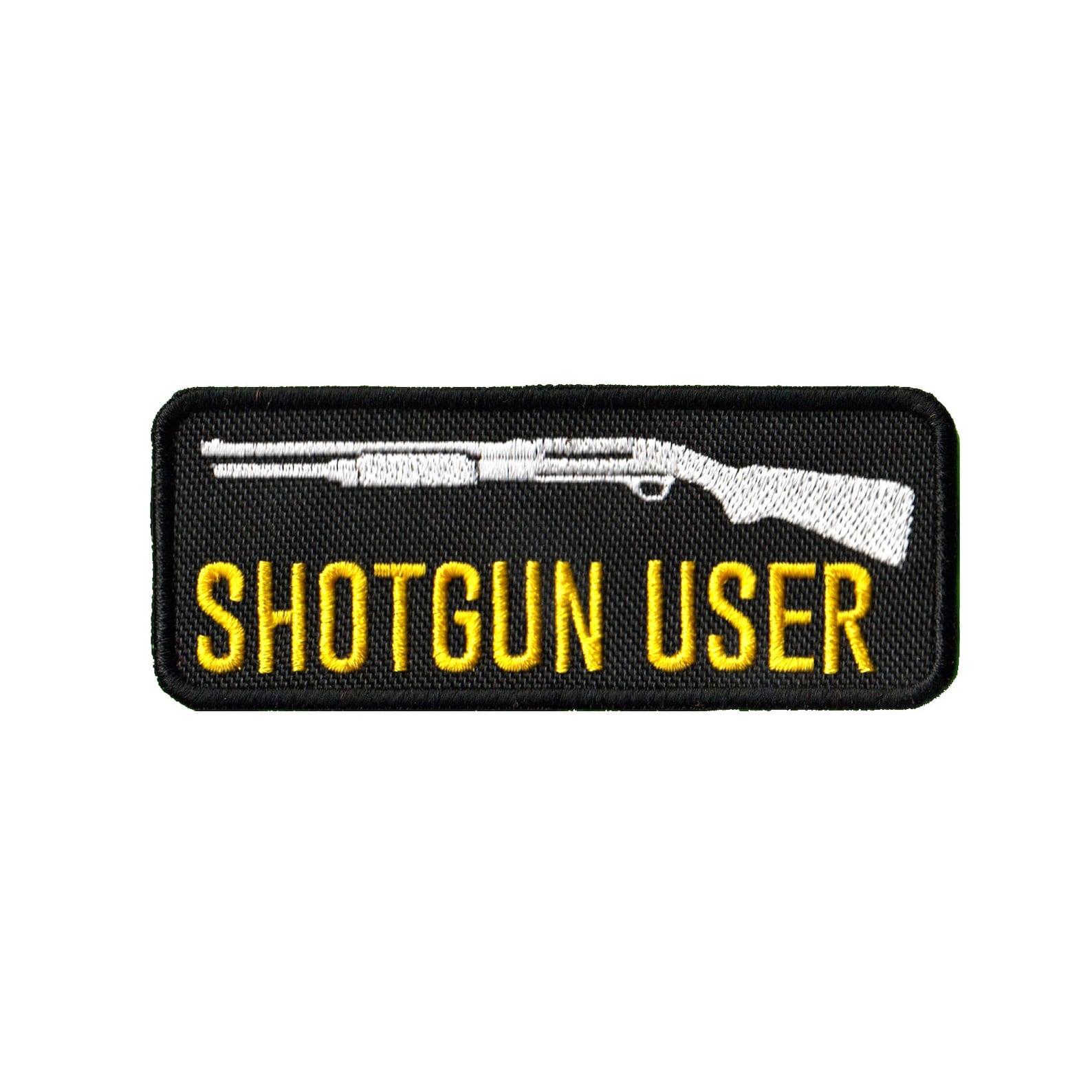 Embroidered Patch shotgun User With Hook and Loop Etsy