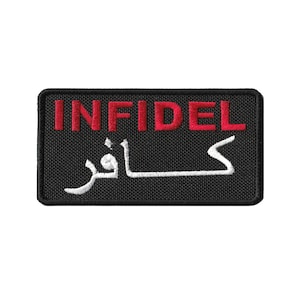 Embroidered PATCH &quot;INFIDEL&quot;
